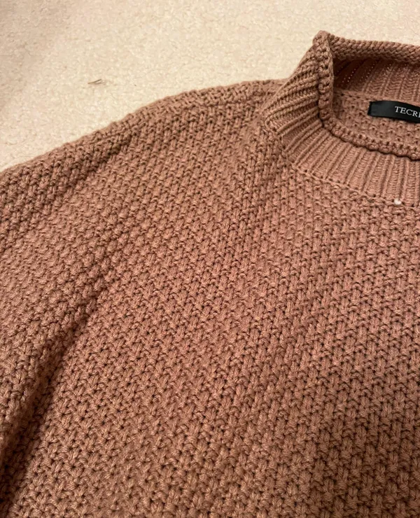 Tan Turtleneck Sweater Size M - Image 2