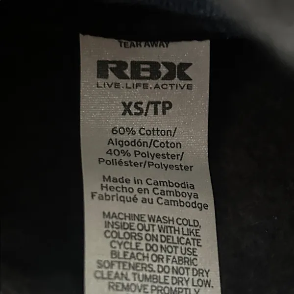 NWT Gray RBX Prime Ready To Roll Fleece Zip Mock Neck Pullover - Image 6