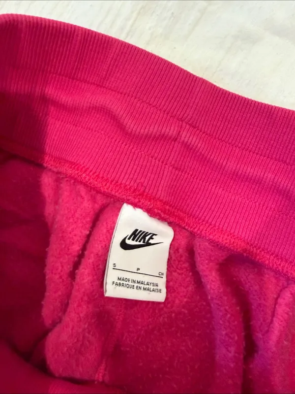 Nike Pink Raspberry Fleece Joggers - Image 4
