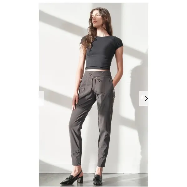 Raffaello Rossi Candy Pants Gray Pull On Size 4 $275 - Image 2