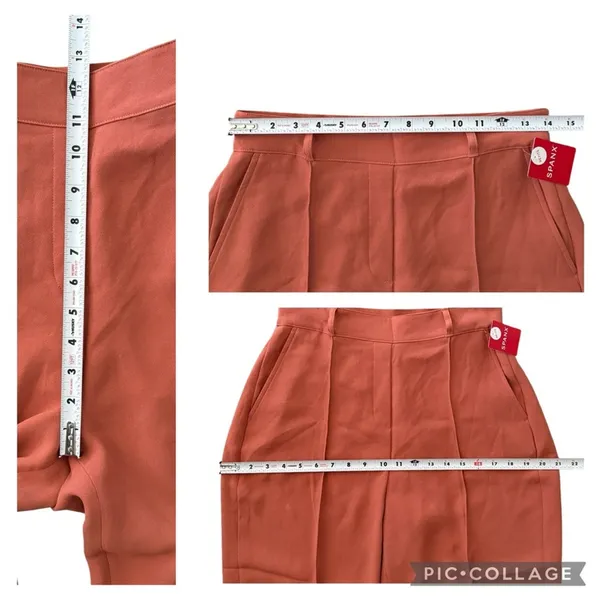 NEW SPANX Carefree Crepe Trouser Straight Wide Leg Sedona Size Medium Petite - Image 12