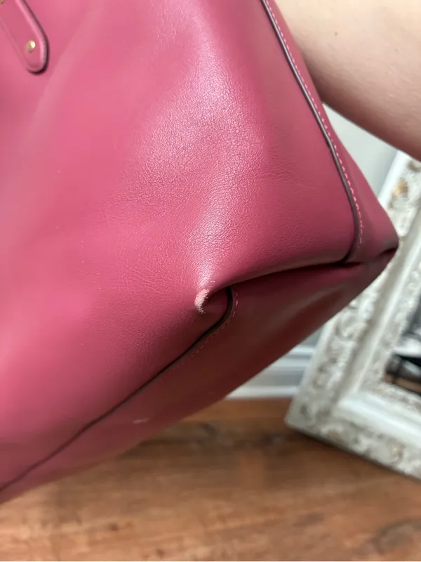 Coach Central Leather Tote 39, Peony Pink / Gold - Image 10
