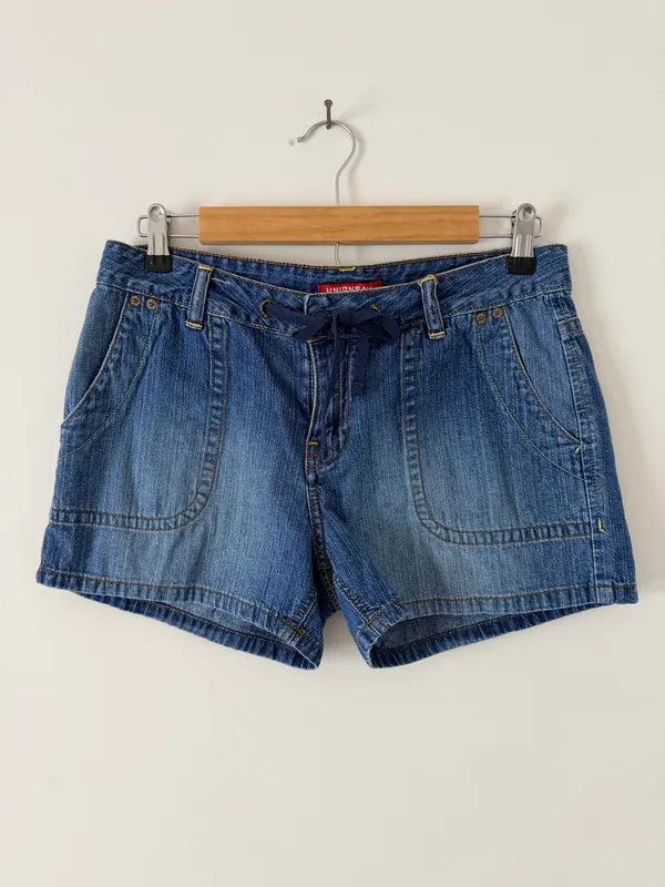 Union Bay Y2k Drawstring Denim Shorts - Image 2