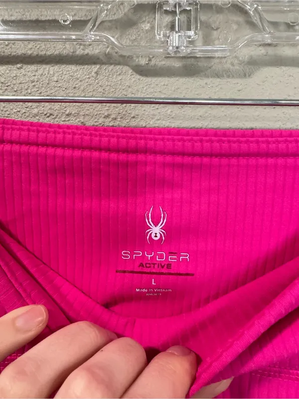 NWT Spyder Ribbed Pink Legging - Image 3