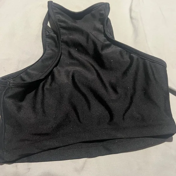 Beach Riot black sparkly small sports bra tank‎ - Image 5
