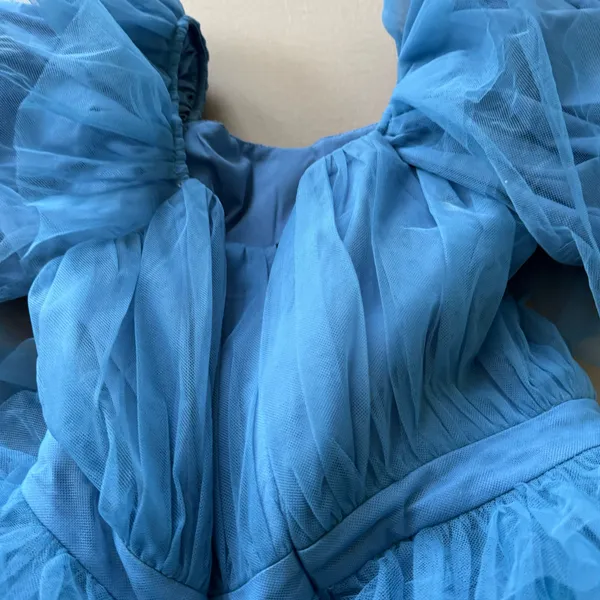 Ivy City Co. Tulle Puff-Sleeve Fairytale Dress - Image 9