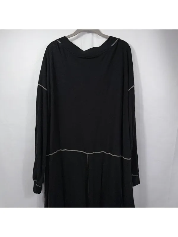 Natural Life Black Cotton Harem Jumpsuit Size XL - Image 9