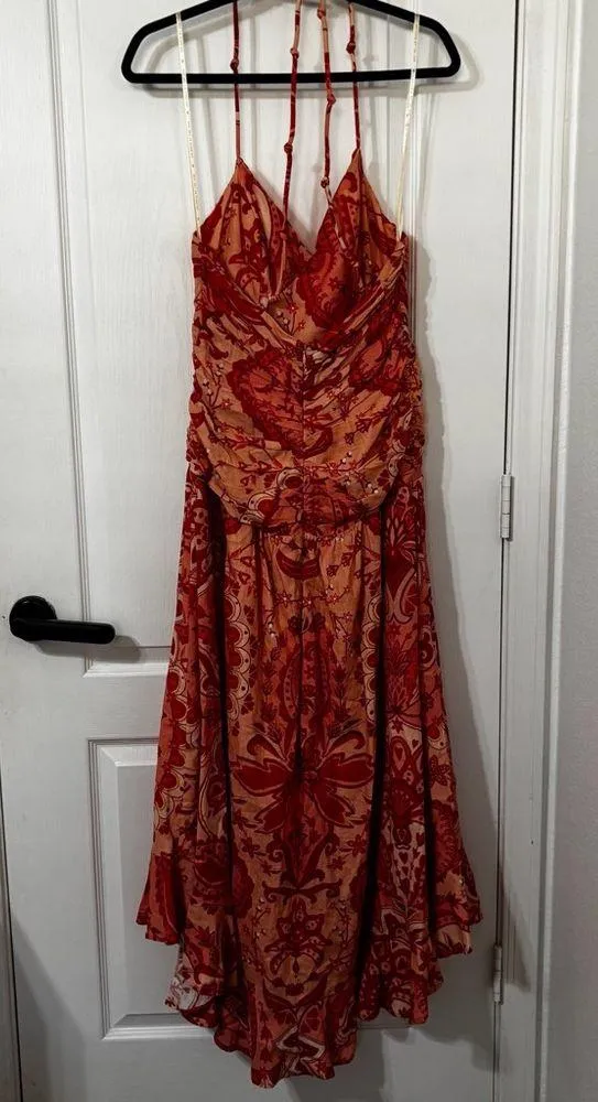 FARM Rio Jaipur Crossover Linen Blend maxi sun dress size xs - Image 3