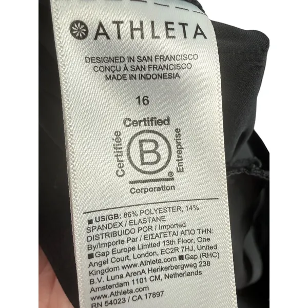 Athleta Womens Brooklyn Heights Wide Leg High Rise Cargo Pants Black Size 16 - Image 12