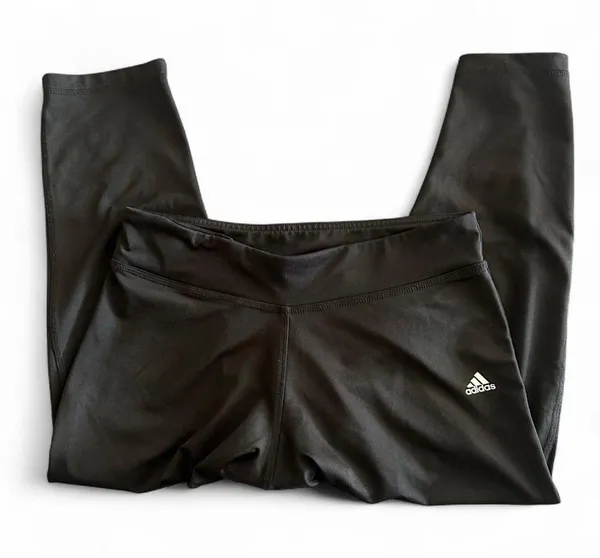Adidas Black Climalite Cropped Capri Activewear Pants M - Image 2