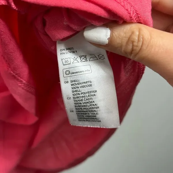 H&M Women Casual 3/4‎ Sleeve Pink Blouse Size S. - Image 2