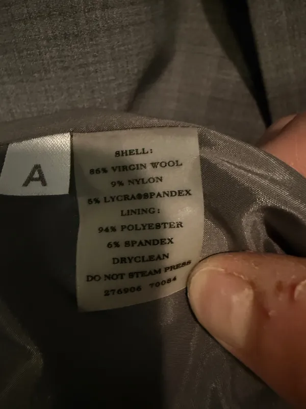 Women’s Ann Taylor Grey Single-Breasted Tailored Blazer - Image 4
