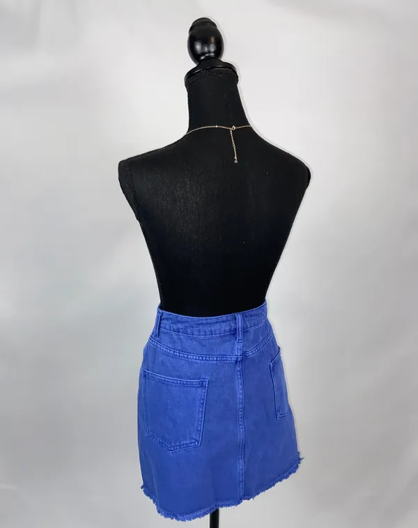 Gianni Bini Denim mini Skirt blue Medium - Image 7