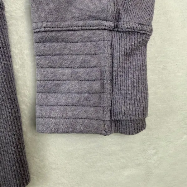Lululemon‎ Radiance Jacket Purple Full Zip Funnel Neck Quilted Fleece Womens 10 - Image 8