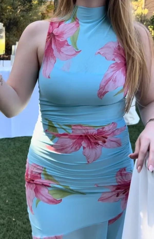 Sincerely Jules Blue Floral Dress - Image 3
