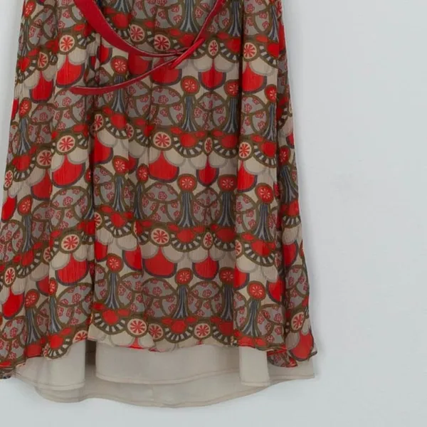 Alice + Olivia Womens Silk‎ One Shoulder Geometric Mini Dress Belt Summer Travel - Image 4