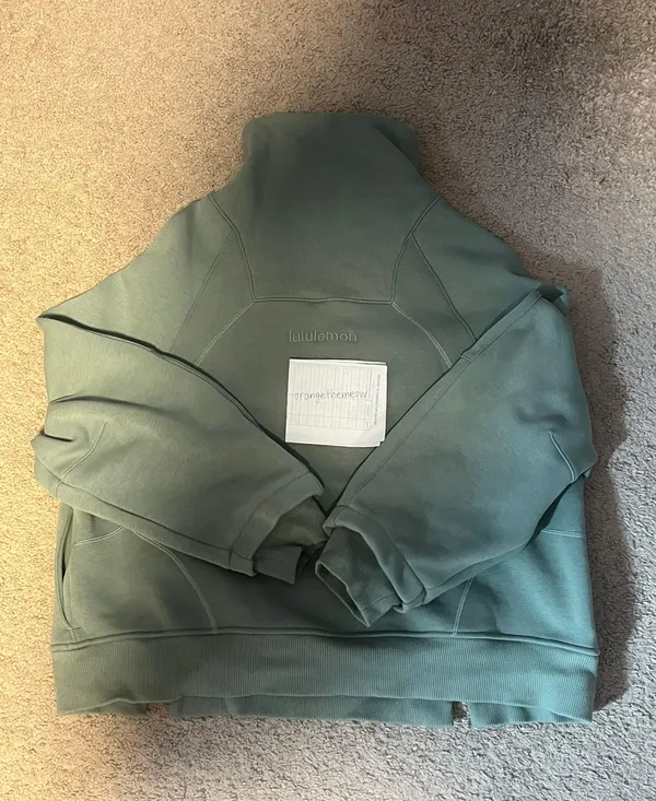 plush fleece funnel neck half zip sweatshirt - Image 4