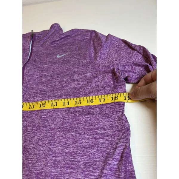 Nike Nike Heathered Purple Dri-FIT Pullover Sz M Nike Running w Thumbholes - Image 10