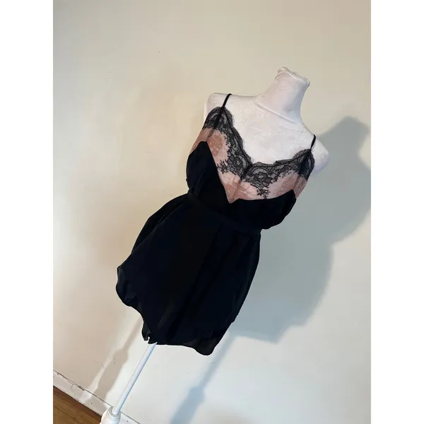 Savage X Fenty Black Lace Trim Teddy Romper Lingerie X-1X NWT - Image 8