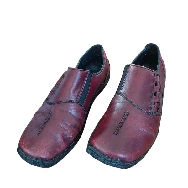 Rieker Antistress Red Leather Elastic Side Women’s Shoes‎ Size EU 39 / US 8.5 - Image 2