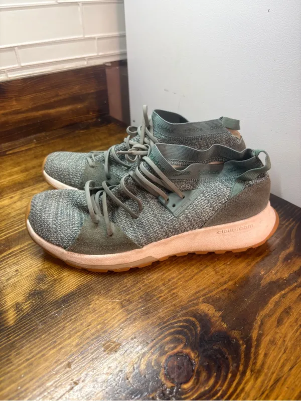 Adidas Green Cloudfoam‎ Quesa Sneakers Size 9 - Image 2