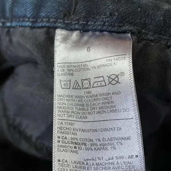 Old Navy Jeans Womens 6 Black High Rise OG Straight Distressed Casual Minimalist - Image 9