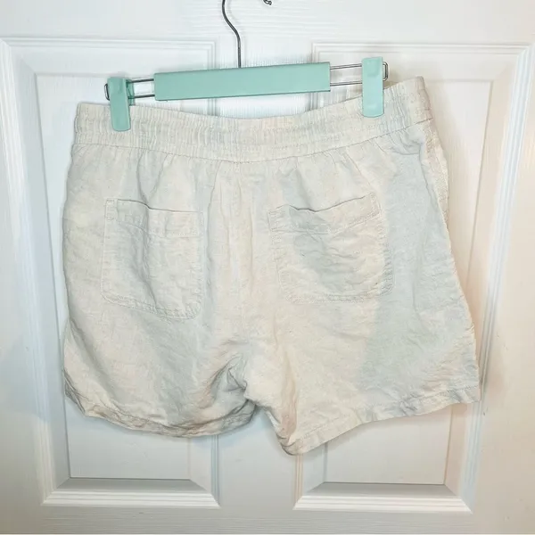 Amazon Essentials Women's 4.5" Inseam Drawstring Linen Blend Short M Tan Size M - Image 7