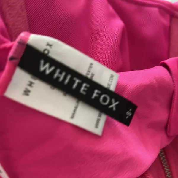 White Fox Hope Pink Mesh Corset Tube Top Size S A23 - Image 3