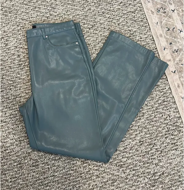 7 For All Mankind Leather Pants - Image 2