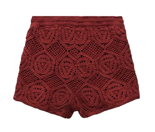 Nwt Zara Bloggers Fav Crochet High Waisted Shorts Small - Image 4