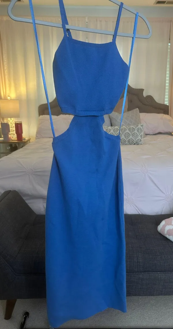 Shop Minit Blue Midi Dress - Image 2