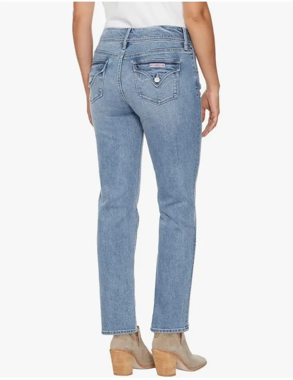 Hudson Women's Mid-Rise Slim Straight Leg Jeans - Image 2