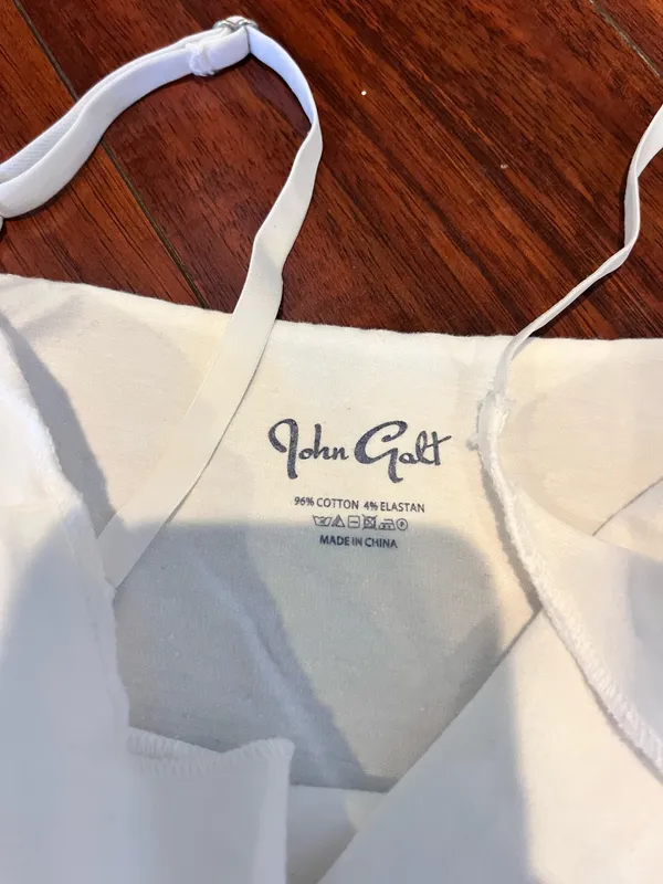 Brandy Melville John Galt White Tank Top - Image 2