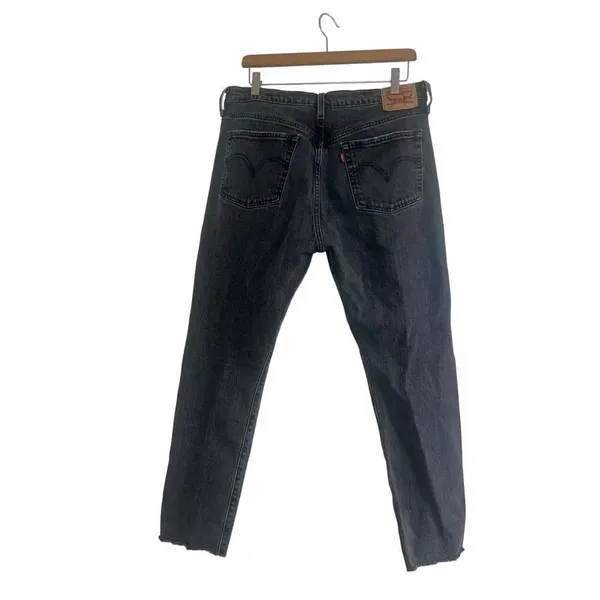 ✨LEVIS 501® ORIGINAL SKINNY WOMEN'S FRAYED HEM GREY SZ 32x28 JEANS✨ - Image 4