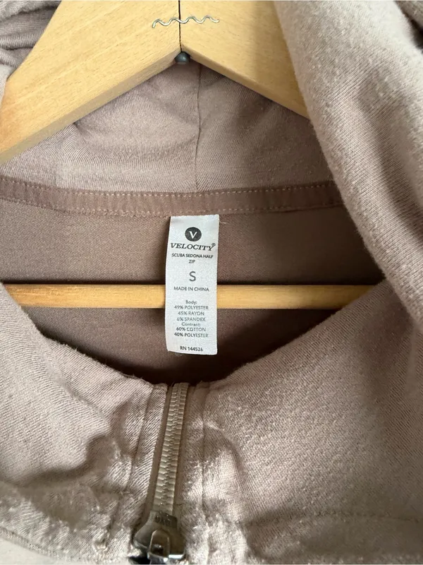 Velocity‎ Scuba Sedona Half Zip Hoodie Size S - Image 3