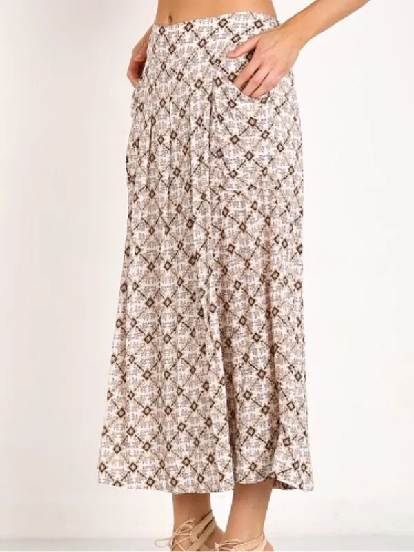 Free People Culottes | Ivory Combo Flowy Pants - Image 3