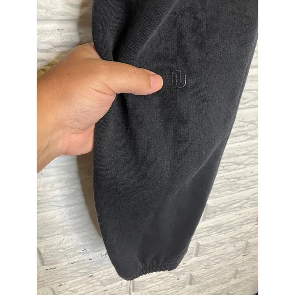 Nuuds‎ Sweatpants Women Large Black Excellent Fleece Lined Joggers athleisure - Image 5