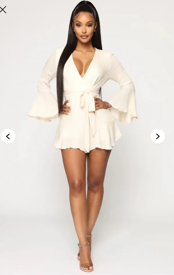 FashioNova Long Sleeve Romper - Image 2