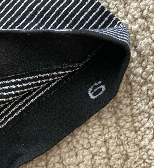 LULULEMON Swiftly Tech Short Sleeve Crew T-Shirt 6 Hyper Stripe Black Like New - Image 6