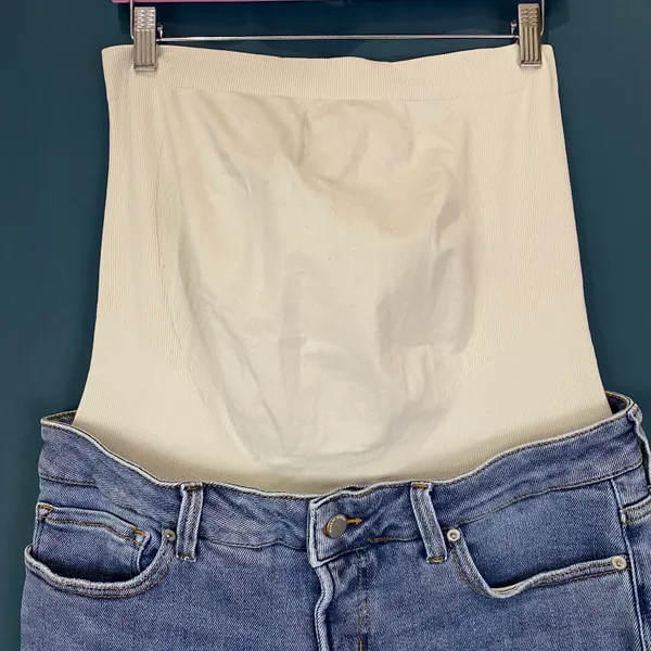 Maternity Belly Support Straight Crop Jeans - Image 5