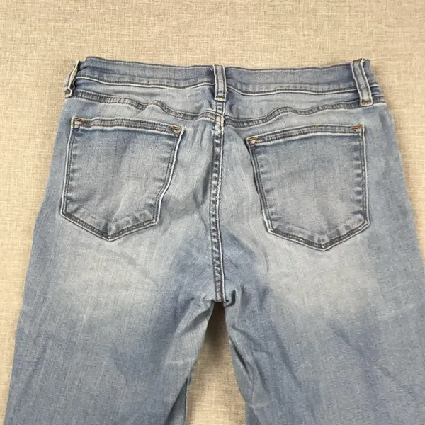 J.Crew Jeans Womens 28/28 Blue Light Wash Mid Rise Skinny Stretch Denim Casual - Image 8