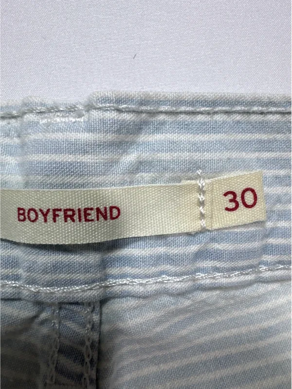 Levi’s Light Blue Pinstripe Boyfriend Jeans Size 30 - Comfy - Image 6