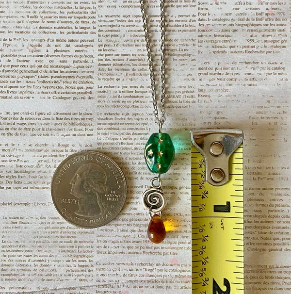 Handmade stainless steel celestial whimsical fairy boho vintage style necklace🌟🌝💧 - Image 8