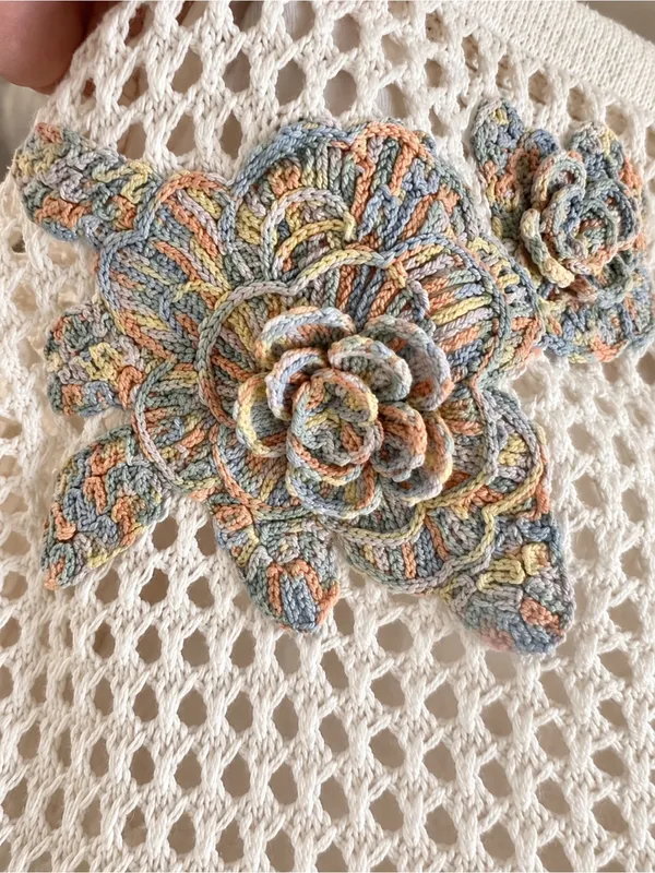 Abercrombie & Fitch Trevor Project Crochet Floral Mini Skirt M - Image 4