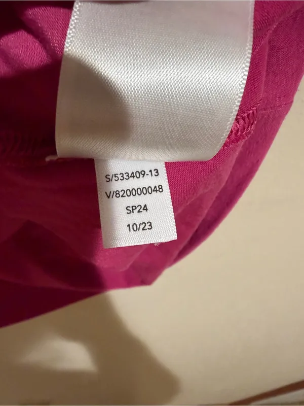 Athleta With Ease Tee Athletic Active Short Sleeve T-Shirt Hot Pink Size Small - Image 8