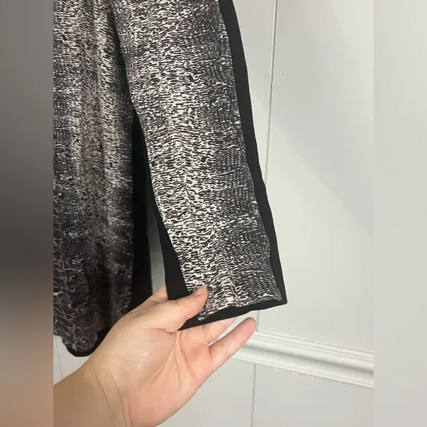 French Connection Snake Print Lula Shirt Dress Long Sleeve Size 8 - Image 3