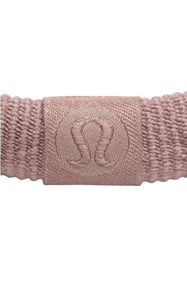 Lululemon Knit Hair Ties 6 Pack Ashen Rose/Porcelain Pink/Pink Pearl/Coconut - Image 2