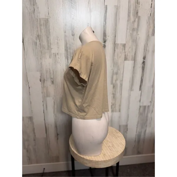 Zara tan blouse size medium - Image 3