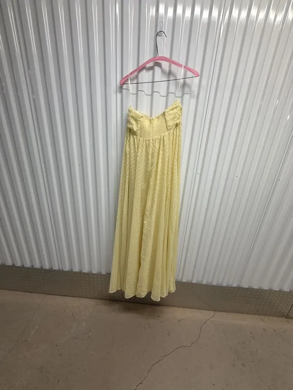 Hello Molly Secluded Grove Strapless Maxi Dress in Yellow - Image 5