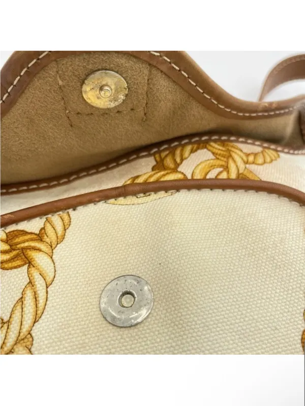 Celine vintage canvas leather Baguette bag - Image 10
